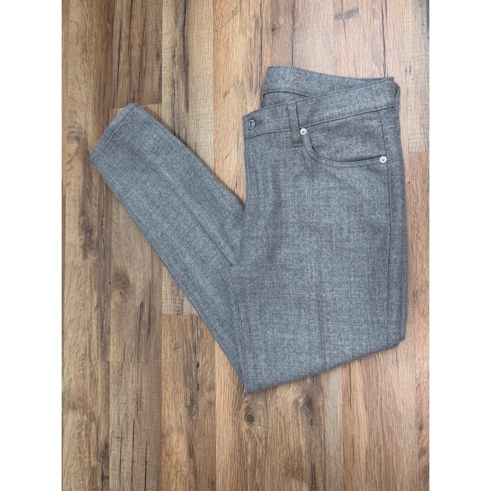 7 For All‎ Mankind Wool Blend Gray Slim Straight Pants Size 28